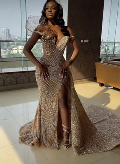 Gowns Pageant, Beaded Formal Dress, African Prom Dresses, Bridal Attire