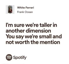 a quote from frank ocean about white people in their own lives and not worth the mention