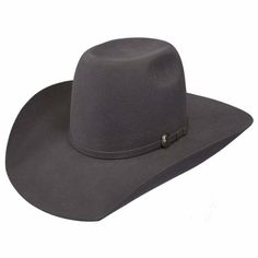 Quality: 3X Wool Crown Type: Rounded Brick Crown Crown Height: 5 1/4" Oval Shape: Regular Brim: 4 1/4" Made In Mexico Grey Cowboy Hat, Resistol Hats, Flip Belt, Cool Hand Luke, Felt Cowboy Hat, Cheap Hats, Cowboy Costume, Felt Cowboy Hats, Mens Cowboy