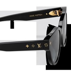 LOUIS VUITTON® - My Monogram Round Sunglasses - Black Chanel Sunglasses Women Black, Best Luxury Sunglasses, Chanel Sun Glasses, Louis Vuitton Sunglasses Women, Chanel Sunglasses Women, Stylish Sunglasses Women, Luxury Sunglasses Women, Lv Sunglasses, Optical Glasses Women