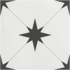 an abstract black and white pattern with five pointed stars