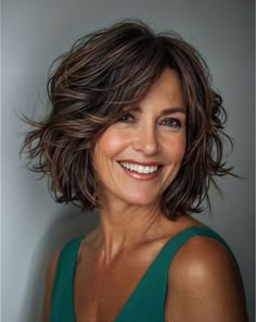 Short Dark Hair For Older Women, Medium Length Over 50 Hairstyles, Layered A Line Bob With Bangs, Short To Medium Shag Haircuts, Hair Cuts Over 50 Women, Shoulder Length Hairstyles For Women Over 50, 55 Year Old Women Hair, Haircuts For Short Hair For Women, Women’s Short Hairstyles