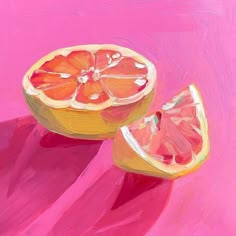 This is an oil painting by Julia Claire, a Los Angeles based artist. Grapefruit Painting, Still Lifes, Oil Pastel Art, Fruit Painting, Painting Inspo, Fruit Art, Art Inspiration Painting, Pastel Art