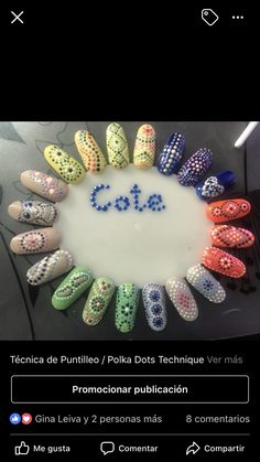 a cake that has been decorated with polka dots and the words gota written on it