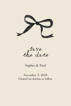 DIY invitation card template that has hand-drawn bows, ribbons, hand written fonts, coquette ballet core design, dinner party, christmas party, holiday party, wedding invite, save the date Hand Written Fonts, Written Fonts, Dinner Party Christmas, Diy Invitation Card, Bow Illustration, How To Draw Ribbon, Diy Save The Date, Bow Invitation, Bday Party Invitations