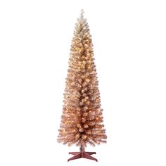 "Purchase the 6ft. Pre-Lit Alexa Tinsel Artificial Christmas Tree, Clear Lights by Ashland® at Michaels. This fun and fabulous artificial Christmas tree features vintage appeal with 347 easy-to-shape tinsel branch tips and 150 clear incandescent lights for a subtle shimmer. Be the toast of the Christmas season with the enchanting 6 ft pre-lit Alexa Pink/Champagne Tinsel Fashion artificial Christmas tree. This fun and fabulous artificial Christmas tree features vintage appeal with 347 easy-to-sha Yuletide Decorations, Christmas Tree Clear Lights, Christmas Tree Storage Bag, Tinsel Christmas Tree, Slim Tree, Christmas Tree Storage, Christmas Tree Sale, Pretty Trees, Tinsel Tree