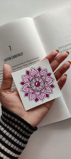 Mini Mandala Small Cute Mandala Art, Madhubani Art Aesthetic, Mandala Small Design, Easy Cute Mandala Art, Mandala Art Birthday Card, Mandala Art Small Design, Small Canvas Mandala Art, Easy Small Mandala Art, Mini Canvas Mandala Art