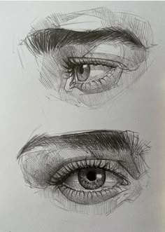 three different views of an eye