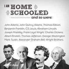 the poster for i am home schooled and so were, featuring three men in suits