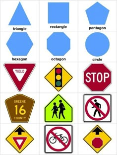 an image of various road signs