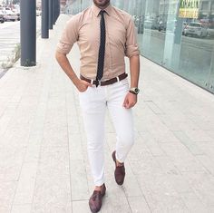 Summer fashion for men Summer Fashion For Men, Fashion For Men, White Pants, Shades Of Grey