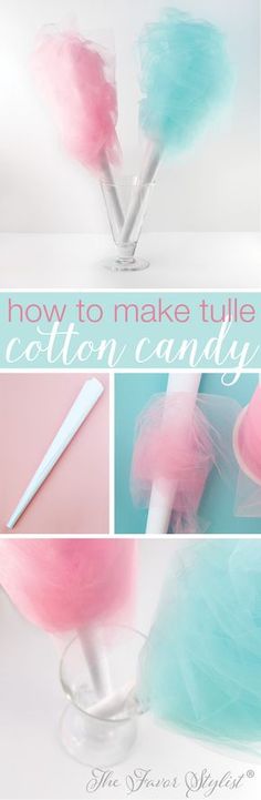 how to make tulle cotton candy