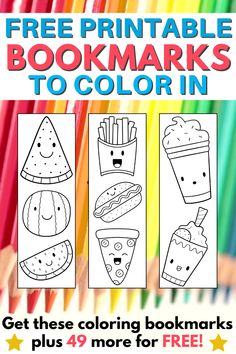 printable bookmarks to color