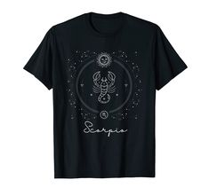 a black t - shirt with the words scorpion on it