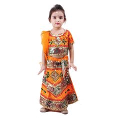 This Traditional Handmade Indian Kids Baby Girls Ethnic wear enthralling embroidered yellow Lehenga Choli Skirt Top dress will surely add charm to your Kids beauty.  The alluring lehenga choli is embellished with jaipuri bhandej work motif all over. SALES PACKAGE     - 1 Lehenga, 1 Choli, 1 Dupatta Delivery time ranges between 8 - 18 working days, we provide a Express Shipping Also 3-5 working days with Extra charge, You may choose in shipping Option Safety Information:               - Warning: Orange Bohemian Set For Eid, Bohemian Orange Set For Eid, Bohemian Orange Sets For Eid, Bohemian Orange Sets For Festive Occasions, Festive Bohemian Orange Sets, Bohemian Orange Festive Sets, Festive Bohemian Orange Sharara, Festive Orange Bohemian Sharara, Orange Bandhani Print Sets For Eid