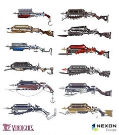 Kai Crossgun weapons Claw Gloves, Archery, Alchemy, Designs To Draw, Game Design, Concept Art, Mask, Anime