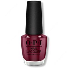 OPI Nail Lacquer - Malaga Wine 0.5 oz - #NLL87 Opi Dark Red, Malaga Wine, Opi Top Coat, Opi Red, Nail Base, Nail Base Coat, Wine Nails, Gel Couture, Essie Gel