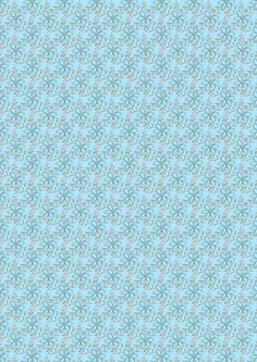 a blue and white wallpaper with an intricate design