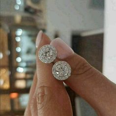 Earrings Details== ❖ Style : Round Cut Halo Stud Earrings Main Stone == ❖ Stone Used : Moissanite Specifications == ❖ Main Stone Weight : 2CT (6.50MM Each) ❖ Main Stone Shape : Round Brilliant Cut ❖ Main Stone Color : White ❖ Cut : Excellent Metal Details== ❖ 925 Sterling Silver, 10K/14K/18K White Gold, Yellow Gold, Rose Gold Services == ❖ Our ultimate goal is to provide high-quality jewelry to our customers. We create our shop based on our ability to manufacture beautiful high quality items at Luxury Round Cut Halo Design Diamond Earrings, Luxury Halo Round Cut Diamond Earrings, Luxury Round Cut Bridal Earrings With Halo Design, Luxury Halo Diamond Earrings Round Cut, Luxury Round Diamond Earrings With Halo Design, Cheap Round Halo Setting Jewelry, Luxury Bridal Earrings With Round Cut Halo Design, Luxury Halo Jewelry With Round Stone, Luxury Round Cut Jewelry With Halo Setting