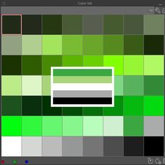 the green and black squares are being used to create an image in photoshopped