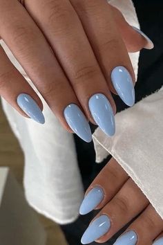 Ongles Baby Blue, Nail Art Mariage, Hoco Nails, Gif Illustration, Food Makeup, Light Blue Nails, Nagellack Trends, Disney Instagram