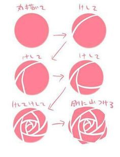 the instructions for how to draw roses on paper