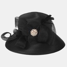 Wide Brim two tone Horse hair Flower Hat accent with imported rhinestone Formal and leisure integration, fantastic ladies/women church hats for daily used. This Sunday Church hat are made From top quality Satin Ribbon fabrics. One size fits most women with an inner velcroed tab, fits 21-23 inch head circumference. Our fashionable church hat would be great for kentucky derby, Ascot, Horse Races, Tea Party, Wedding, Bridal Shower, Concert, Evening Wear, Belmont, Church, Art Photography, etc. Sunday Church, Women Church, Kentucky Derby Hats, Church Hats, Flower Hats, Cloche Hat, Derby Hats, Horse Hair, Kentucky Derby