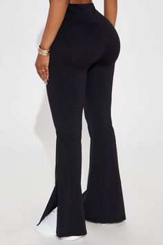 Available In Black. Active Yoga Pant High Waisted Elastic Waistband Super soft Ruched Detail Low Impact Stretch Pair with "Pilates Girl Active Top" 75% Nylon 25% Spandex Imported | Pilates Girl Active Flare Pant in Black size Medium by Fashion Nova Pilates Girl, Flare Pant, Yoga Pant, Braids For Black Hair, Flare Pants, Yoga Pants, Fashion Inspo Outfits, Black Pants