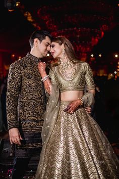 Couple Poses Lehenga, Night Reception Dress Indian, Indian Engagement Dress For Bride, Reception Look For Groom, Wedding Reception Dress For Bride Indian, Reception Dress Bride Indian Saree, Reception Couple Dress Indian, Wedding Couple Clothes, Indian Wedding Couple Outfits