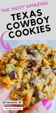 the most amazing texas cowboy cookies get the recipe on the food chardisan com