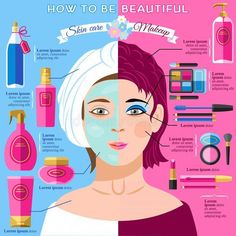 Of all the trends we see in the beauty industry one which continues to become more popular is the natural look; how to get flawless skin naturally. Beauty Infographic, Spa Treatments At Home, Healthy Face Skin, Diy Facials, Makeup Poster, Idea Generation, Wedding Hair With Cathedral Veil, Hair With Cathedral Veil, Healthy Face