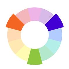 a color wheel with different colors in it