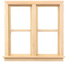 a wooden window on a white background