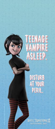 a woman in tights is standing with her arms crossed and the words teenage vampire asleep on