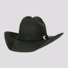 Cattleman Black | Womens Felt Black Cowgirl Hat offers timeless Western style with a bold black finish. The felt band and buckle detailing make it a perfect statement piece for sunny outdoor adventures. Material: Midweight Felt Wool Shape: Cattleman Trim: Felt Band with Three Pieces Buckle Brim Size: 4” Crown Height: 4 1/2” Sweatband: AHM Velcro Imported Felt Cowgirl Hat, Ranch Hat, Straw Cowgirl Hat, White Cowboy Hat, Brown Cowboy Hat, Cowboy Hat Bands, Felt Cowboy Hat, Hats For Big Heads, American Hat Makers