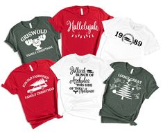 Christmas Vacation T-Shirt, Griswold Family Vacation Shirts, Matching Family Christmas Tees, Christmas Party Shirts, Xmas Holiday Shirt We're here to give you best Christmas shirt options for you. We want to make everyone smile with our cute , stylish and trendy graphic T-shirts. We can assured you this shirt will be perfect Christmas  gift  whether you will buy it yourself or for someone else. Christmas Group Shirt, Christmas Gift, Matching Christmas Family Shirt, Funny Christmas Saying Shirt, Family Christmas Gift, Holiday 2022 Shirt, Griswold Christmas Shirt BLACK TEXT is used for Yellow, Heather Peach, White, Athletic Heather ,Orange Other colored shirts have white text. MG Design Studio wishes you a pleasant shopping experience.  Please review all listing photos, they are carefully pi Christmas Vacation Matching Shirts, Family Vacation Shirts Matching, Christmas Family Vacation, Hosting A Christmas Party, Matching Family Christmas Shirts, Christmas Vacation Shirts, National Lampoon's Christmas Vacation, Griswold Family Christmas, Griswold Family