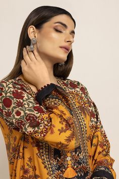 Shamaeel Ansari Ag-3 Casual Pret 2021 – Sara Clothes Eid Yellow Lawn Suit In Straight Kurta Style, Yellow Dabka Straight Kurta Set, Eid Yellow Straight Kurta Lawn Suit, Eid Yellow Lawn Suit Straight Kurta, Yellow Lawn Suit For Eid With Straight Kurta, Unstitched Chandbali Sets For Eid, Yellow Palazzo Set With Dabka Straight Kurta, Yellow Chanderi Unstitched Suit With Dabka, Yellow Dabka Unstitched Chanderi Suit