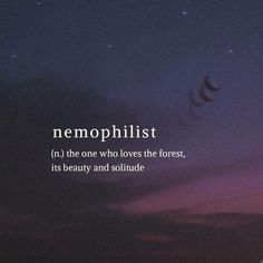 the words nemophilist are written in white on a purple background