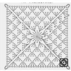 a square with an intricate design in the middle, and two smaller squares on each side