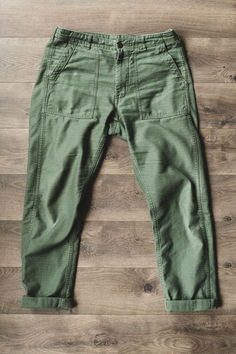 US Military OG-107 Straight Pants Fatigue Pants, Slub Yarn, Cozy Pants, Mens Fashion Classy, Vintage Texture, Unique Clothing, Us Military, Unique Outfits