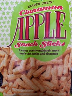 trader joe's cinnamon apple snack sticks