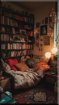 a living room filled with lots of books