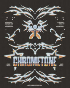 the title for chrometone is shown in this image