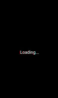 the words loading are written in red and green on a black background with an image of a