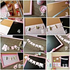 the steps to make a diy birthday banner