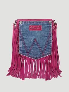 Jean Pocket Designs, Smith And Western, Men's Retro Style, Fringe Jeans, Wrangler Accessories, Chapeau Cowboy, Fringe Purse, Pink Crossbody Bag, Jean Pockets