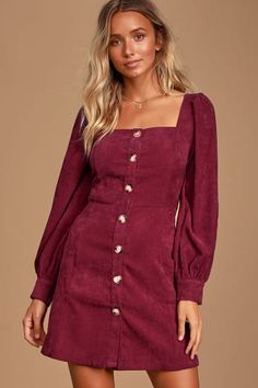 Dresses By Color, Backless Prom Dresses, Corduroy Dress, Dress Short Sleeve, Down Dress, Online Dress Shopping, Dresses For Teens, Little Dresses, Buy Dress