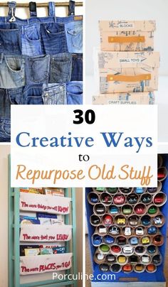 several different ways to repurpose old stuff