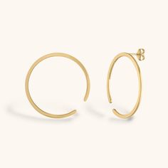 Illusion Hoops (Gold) Cartilage Earrings Stud, Lobe Piercing, Infinite Possibilities, Latest Jewellery, I Love A, Cartilage Earrings, All You Need Is, Ring Earrings, Ear Cuff