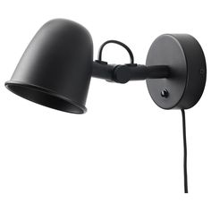 an image of a black wall light on a white background